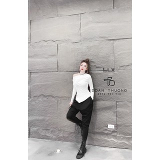 Set áo giấy vạt + quần bom cực xinh 💋 hoàn xu💋