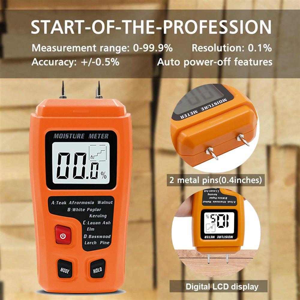 PINEVN Máy Đo Độ Ẩm 0-99.9% 2Pins Với Màn Hình LCD