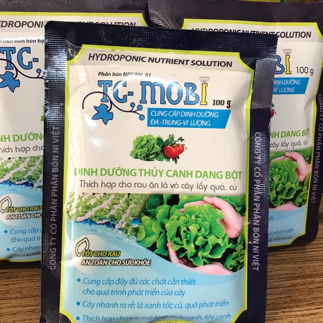 TC-MOBI 100g dinh dưỡng thủy canh dạng bột