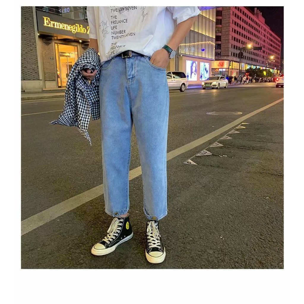 Quần baggy nam Mavota quần bò ống rộng hottrend Hàn Quốc cao cấp QJBY01