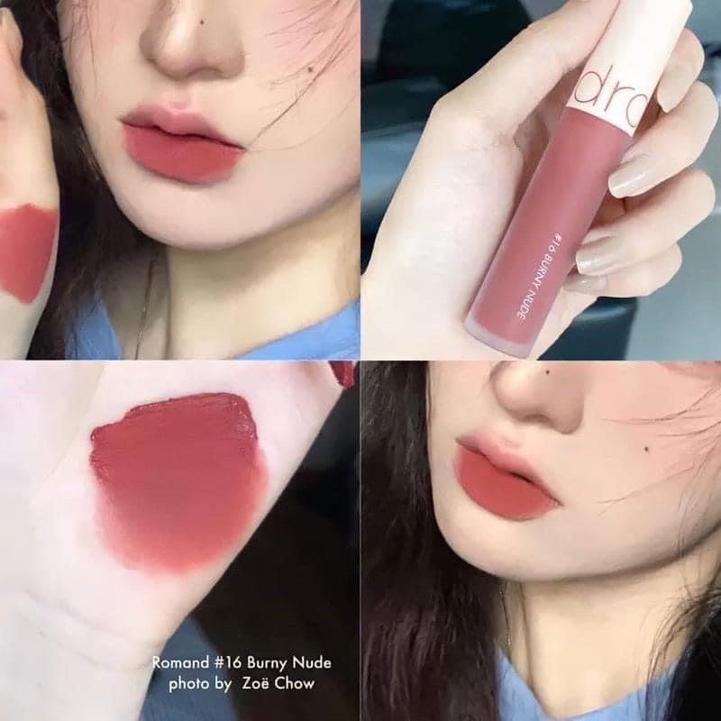 Son kem lì, lên màu chuẩn Hàn Quốc Romand Zero Velvet Tint 5.5g