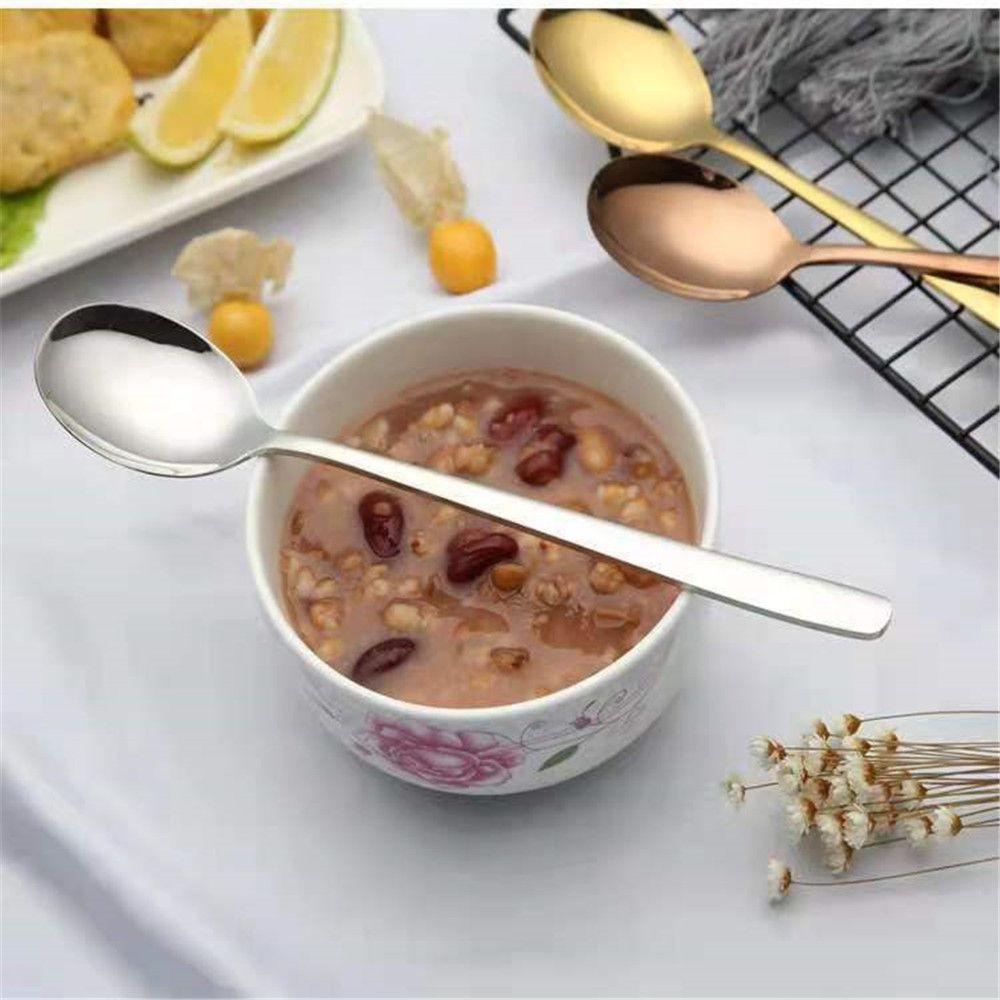 Muỗng Cà Phê Bằng Thép Không Gỉ Tráng Gương Đơn Giản
