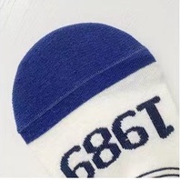 Tất lười nam nữ - vớ nửa bàn màu xanh -T083
