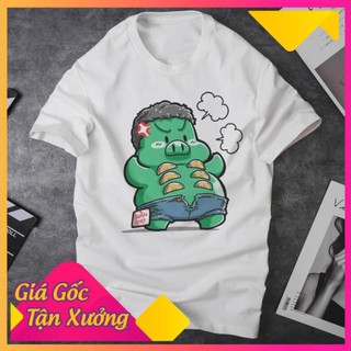 Áo thun hulk chibi, heo mập cosplay hulk chibi