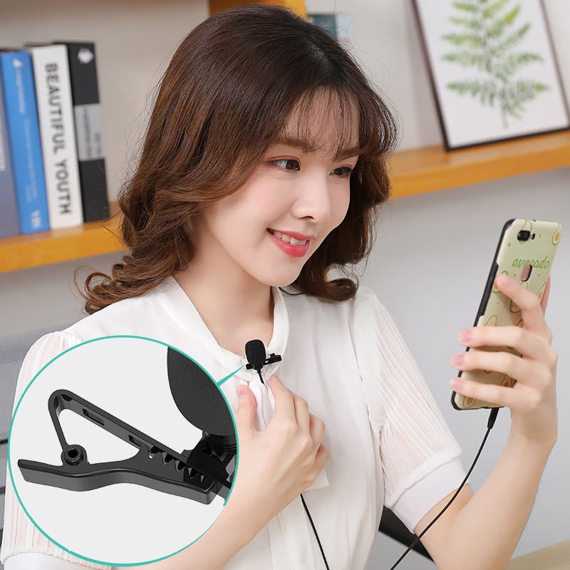 M50Plus Lavalier Microphone 360 Degree Omnidirectional Pickup Microphone 3.5mm Computer Game Live K Song Microphone