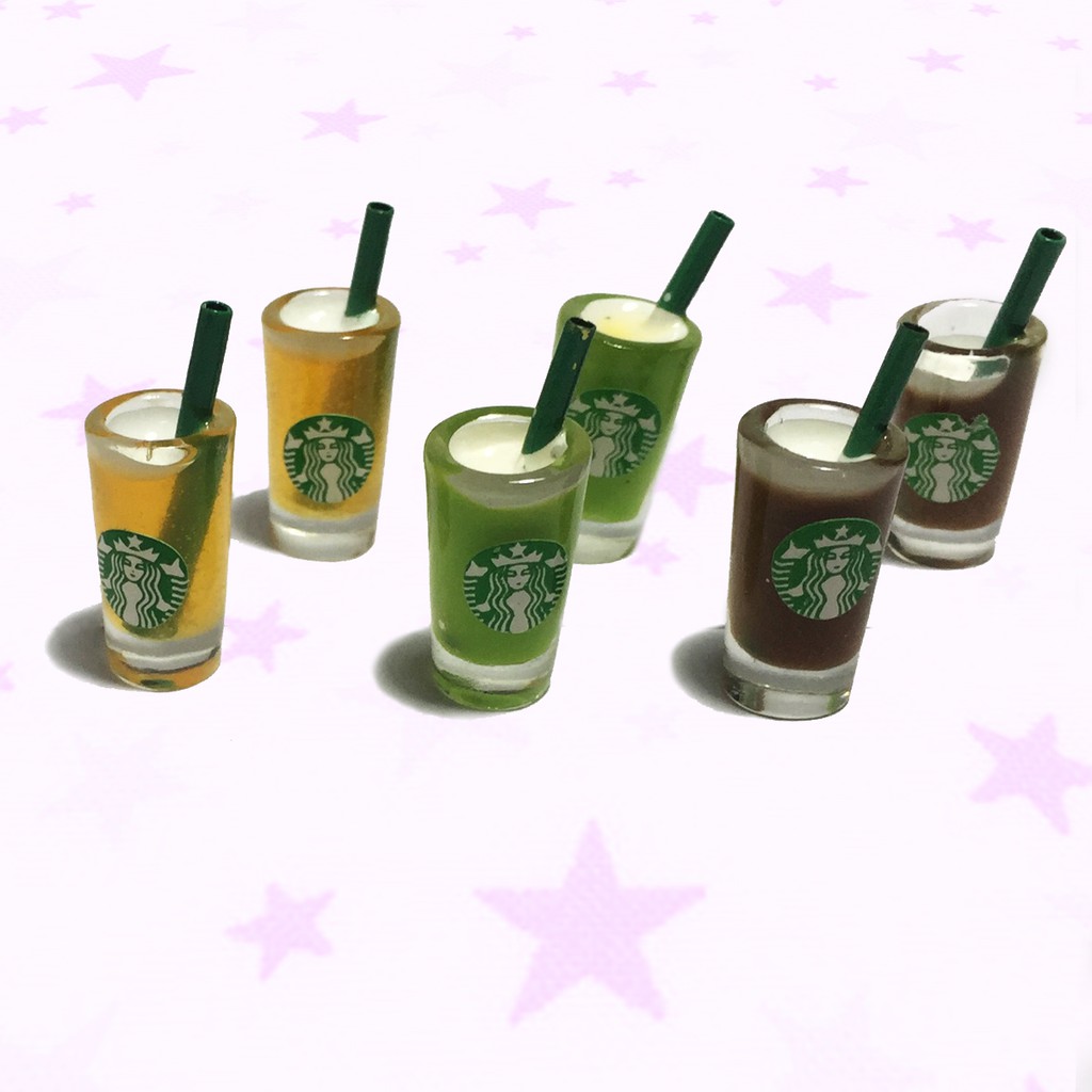 Charm cốc sinh tố starbuck trang trí slime