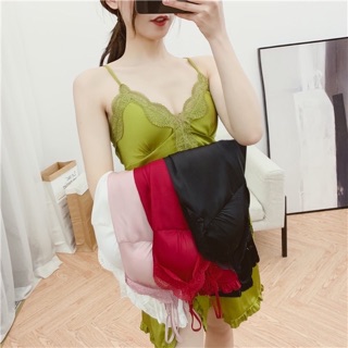 QQ2563 váy ngủ cao cấp - đầm ngủ lụa satin