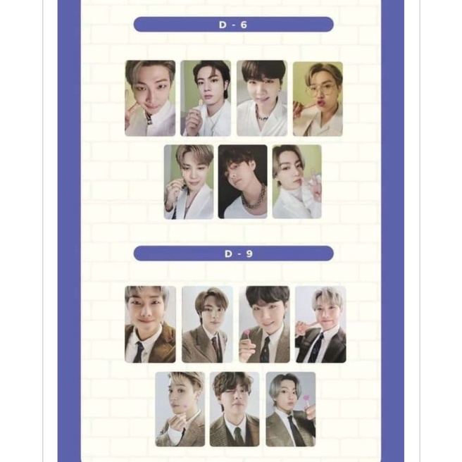 Bộ ảnh kỷ niệm card Festa BTS chỉnh hãng