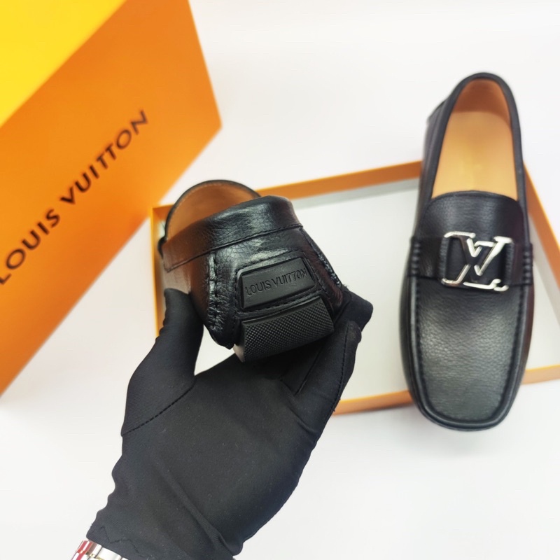 Giày lười moca nam LV - Giày thời trang da thật 100% cao cấp
