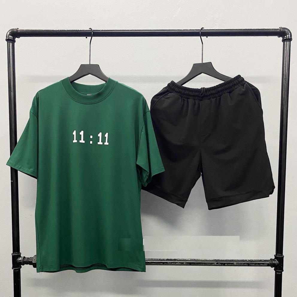 Set bộ quần đùi 11:11 chất cotton mát mịn, freesize thoải mái cho cả nam và nữ