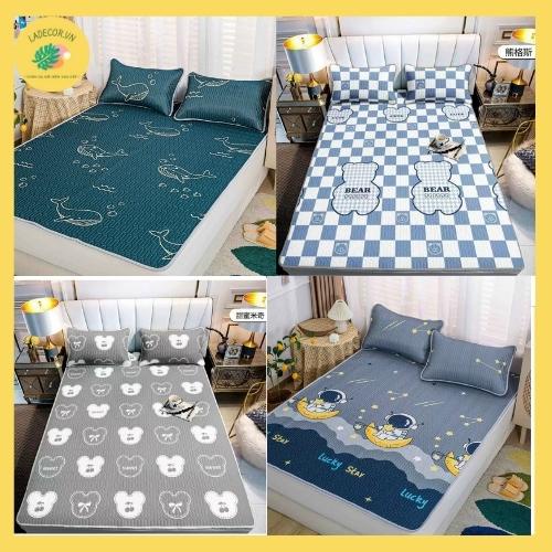 Ladecor.vn_Chiếu điều hòa cao su non 2D vải lụa Tencel mát cao su non Latex mềm mịn đủ kích thước m6/m8/2m2