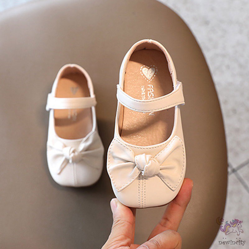 Giày Búp Bê Da Đế Mềm Phong Cách Hàn Quốc Cho Bé Gái