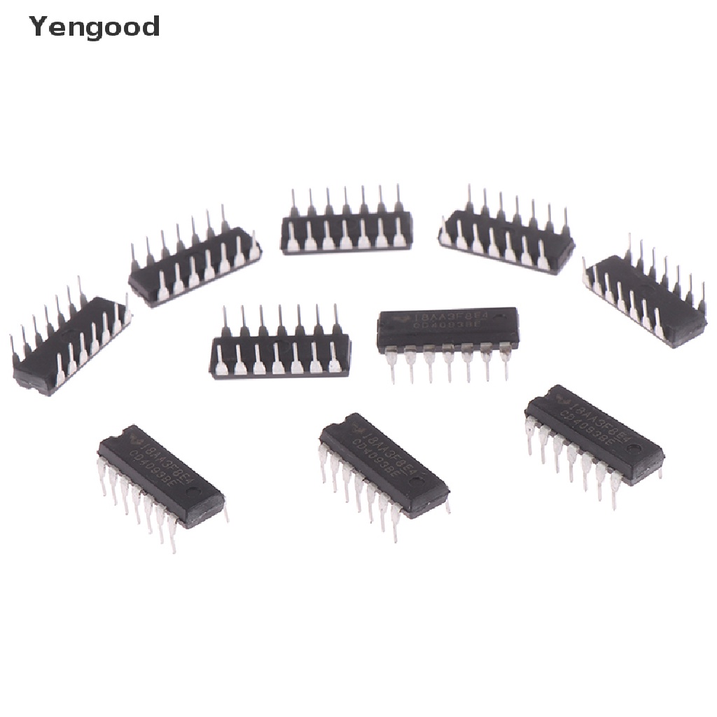 Bộ 10 CHIP CD4093BE CD4093 4093 DIP-14 Chất Lượng Cao