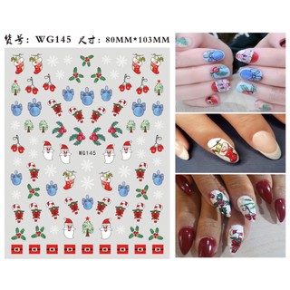 sticker noel dán móng tay nail