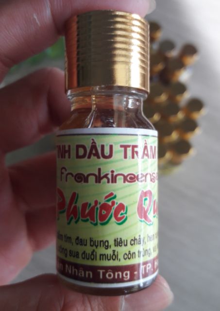 Tinh dầu Trầm hương nguyên chất Phước Quảng 10ml, chính gốc Huế
