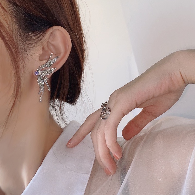 Khuyên Tai Hình Bướm Hóa Học Sáng Tạo Sang Trọng Cho Nữ