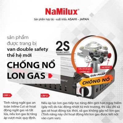 Bếp Nướng gas mini Namilux GM2120PS