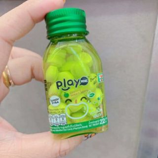 Combo 6 hũ kẹo playmore táo xanh (có logo 7-eleven)