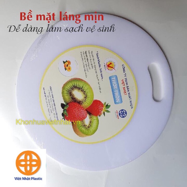 { HÀNG CAO CẤP} Thớt nhựa tròn Việt Nhật 3 size kháng khuẩn bền đẹp (MS:5800/5801/5802)