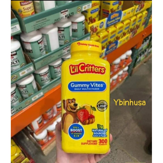 Kẹo dẻo L’il Critter Gummy Vites Complete Multivitamin 300v của Mỹ