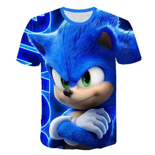 Áo thun in hình Sonic the hedgehog