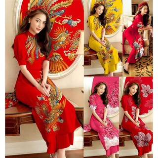 [CAO CẤP] Áo dài cách tân họa tiết siêu đẹp AD250 [HÀNG XUẤT NHẬT-HÀN QUỐC]