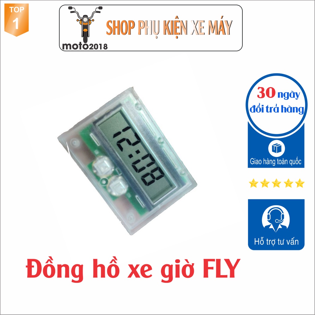 Đồng Hồ Điện Tử xem giờ gắn xe FLY - SPA-2900