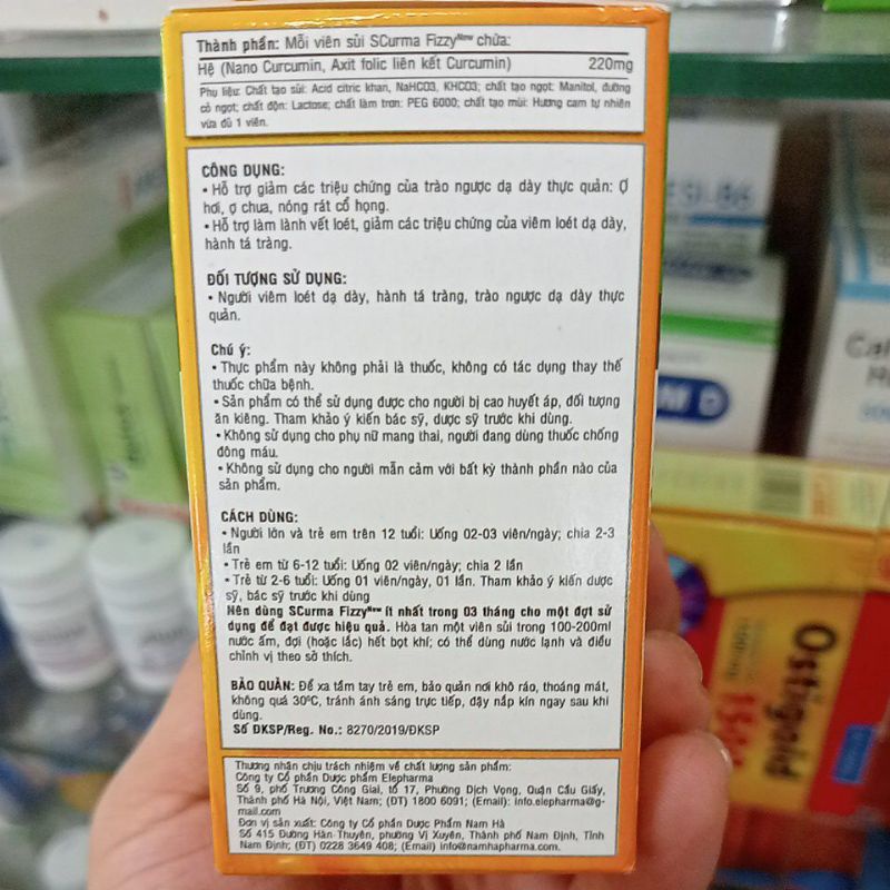 ✅ [Chính Hãng] Scurma Fizzy New Thực phẩm hỗ trợ giảm các triệu chứng dạ dày thực quản.