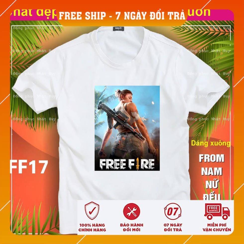 [FreeShip]  áo thun game Free Fire FF15 ,phông, bao đổi trả,chất đẹp