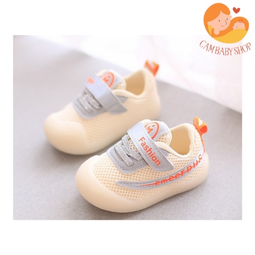 Giày Chống Trượt Cho Bé Đế Cao Su 0-2 Tuổi Cho Bé Trai Và Bé Gái - Cam Baby Shop