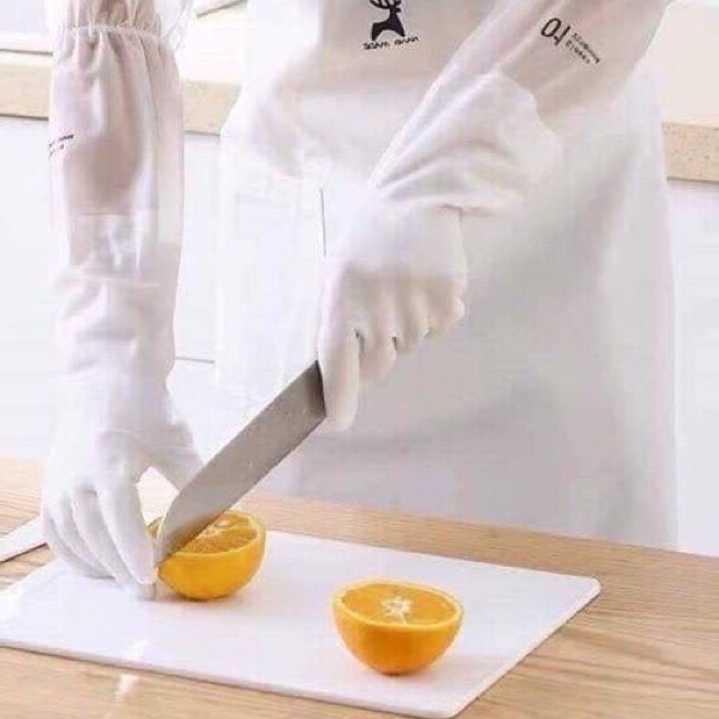 Găng tay lót nỉ dáng dài siêu dai