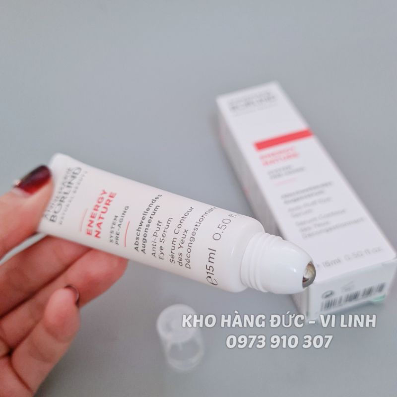 (Mẫu mới) Annemarie Borlind Energynature huyết thanh xóa nhăn và quầng thâm mắt 15 ml