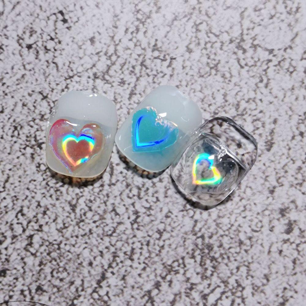 OCEANMAP Giấy Dán Móng Tay 3D Tự Dính Màu Sắc Gradient Dành Cho Nữ