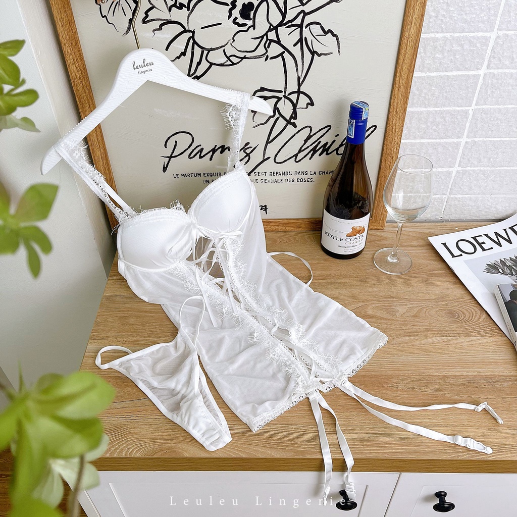 BỘ NGỦ BODYSUIT DÂY ĐAN CỰC TÔN DÁNG LEULEU.LINGERIE