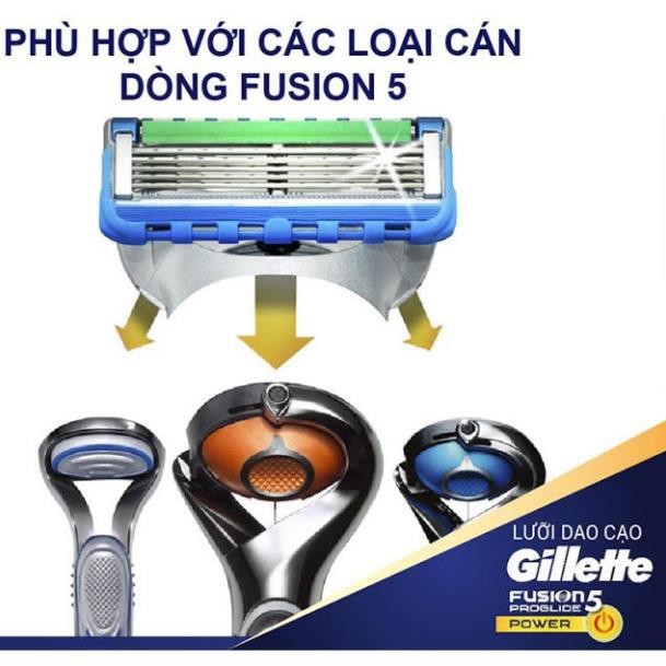 Dao cạo râu cao cấp 5 lưỡi Gillette Proglide Power (1 Cán+1 lưỡi+1 pin