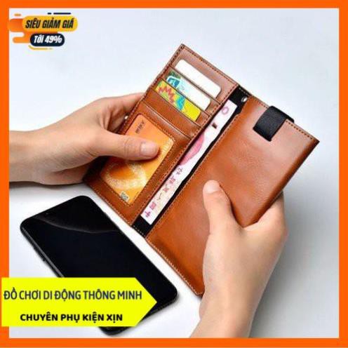 [HÀNG CHẤT] Bao Da Rút Hiệu Puloka Cho IPhone 7 Plus/ 8 Plus dạng ví có ngăn để tiền, thẻ ATM tiện lợi