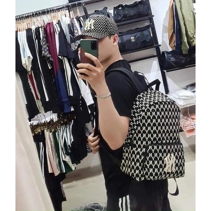 [Hàng chuẩn] Balo MLB NY size to 29x42cm thời trang nam nữ