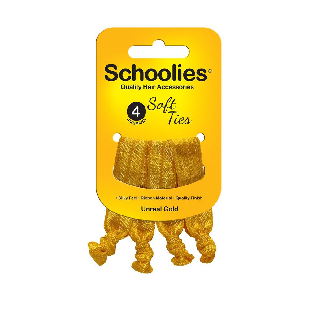 Bộ 4 dây cột tóc ánh kim tuyến Schoolies