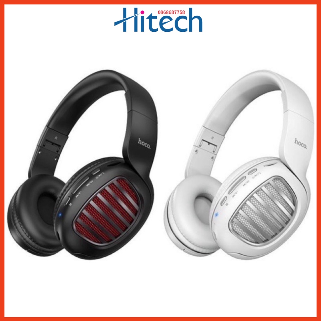 Tai Nghe Bluetooth Chụp Tai Hoco W23 Có Khe Cắm Thẻ Nhớ-Hedphone Thể thao không dây bass siêu hay