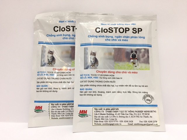 Combo 3 gói CloStop SP - Men vi sinh cho chó mèo