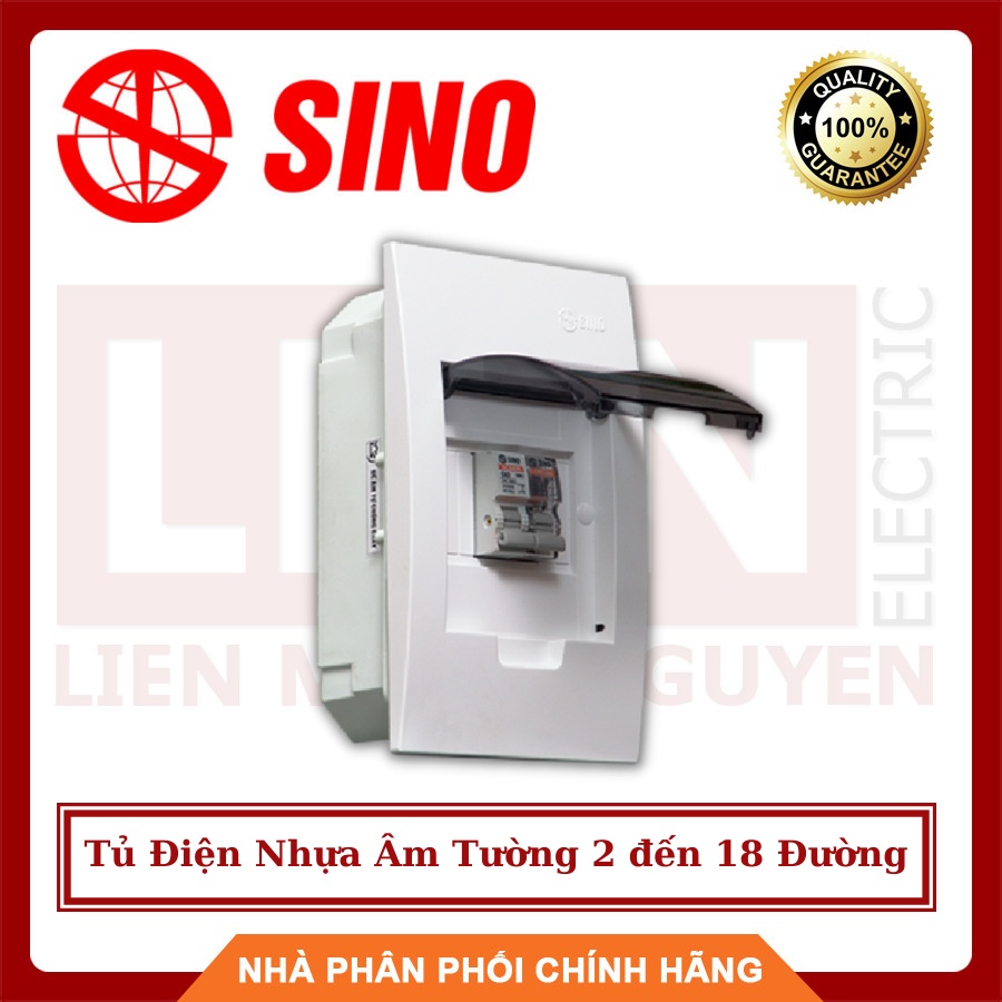 SINO Tủ Điện Nhựa Âm Tường 2 đến 18 Đường CB - Hàng Việt Nam, Chất Lượng Cao - BH 12 Tháng