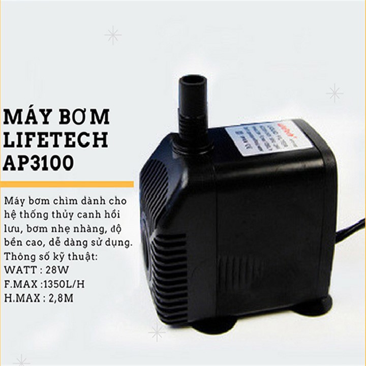 Máy Bơm LifeTech Ap3100 Chuyên Dùng Cho Thủy Canh Hồi Lưu