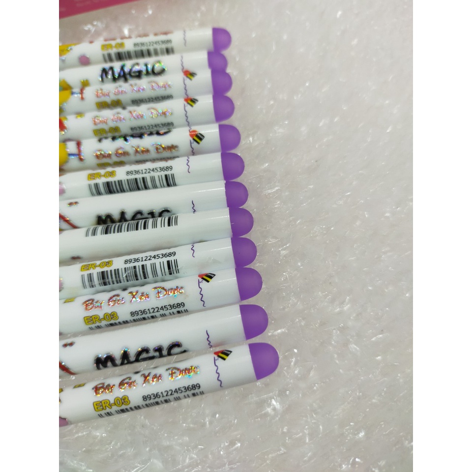 Hộp 12 Cây Viết Gel Mực Tím Xoá Được G-star Er-03 Ngòi 0.5mm