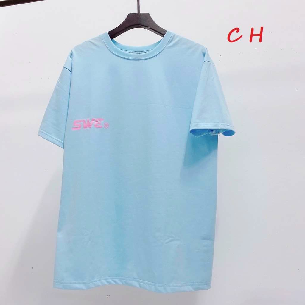 Áo thun tay lỡ S9 SWE phong cách unisex cho cả nam nữ, vải cotton 100% co dãn 4 chiều