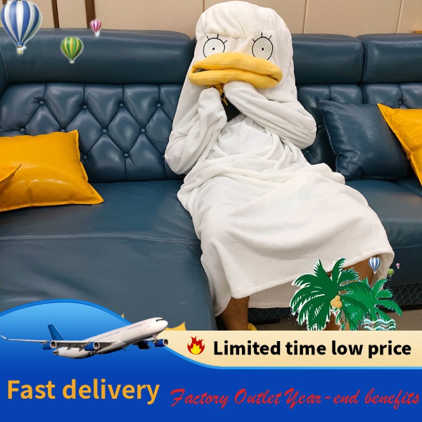 {Nightgown} Đầm Ngủ Flannel Hình Vịt Elizabeth Thu Đông Năm 2021 xtWB- * &&&&& *