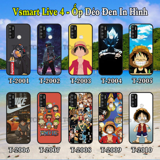Ốp lưng Vsmart Live 4 dẻo đen in hình One Piece
