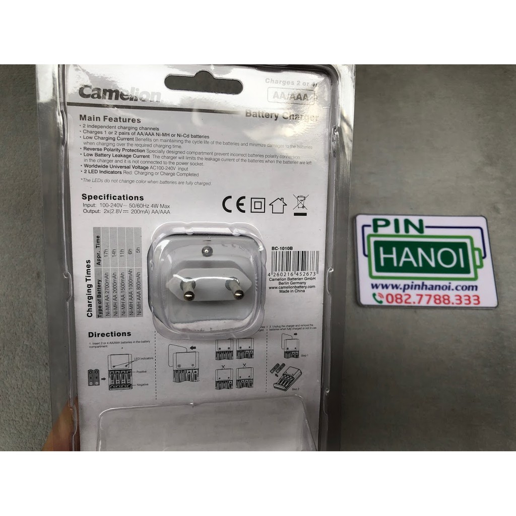 Bộ sạc 4 pin Camelion BC-1010B