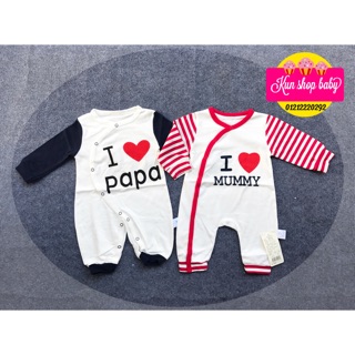 Body cotton i ❤️ papa- mummy