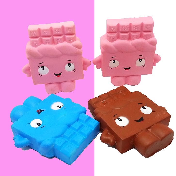 Squishy Lớn JUMBO Hình bánh kem SOCOLA màu hồng Đồ Chơi Xốp Giảm Stress Hình mềm mịn dễ Thương đàn hồi Cho Bé