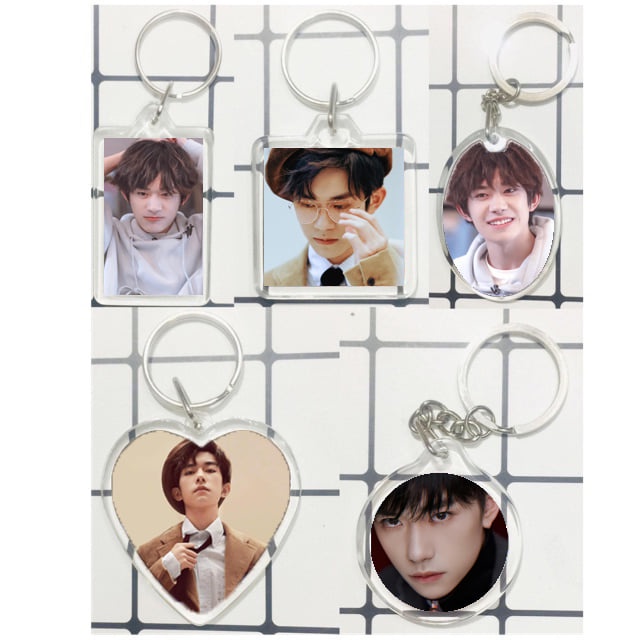 Móc khóa mica TFBOYS trong suốt in hình 2 mặt - vương tuấn khải - vương nguyên - dịch dương thiên tỷ